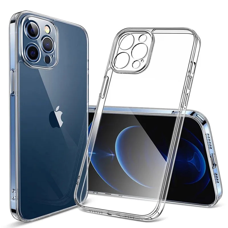透明ソフト TPU シリコンケース iPhone 11 12 13 ミニ 14 15 プロ Xs 最大 X XR 8 7 6 6s プラス SE 2020 2022 クリアバックカバー