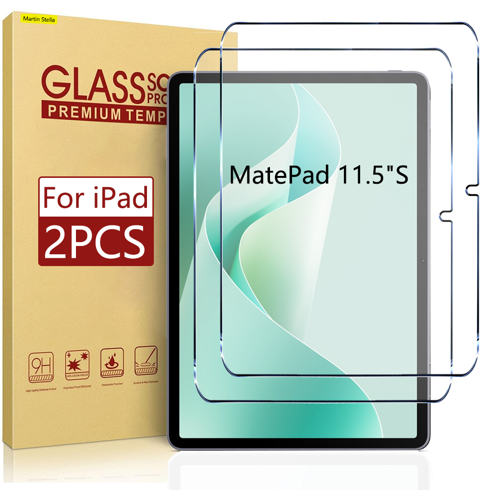 2 ชิ้นกระจกนิรภัยป้องกันหน้าจอสําหรับ Huawei Mate Pad 11.5 วินาที Accesorios 9 H ป้องกันฟิล์มกรณีที่เป็นมิตร
