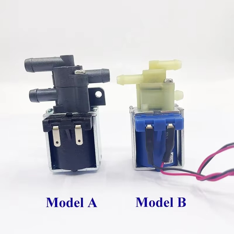 Électrovanne électrique à 2 positions et 3 voies, DC 12V/ 24V, N/C, contrôle du débit d'air et d'eau normalement fermé pour nettoyeur de tapis de sol