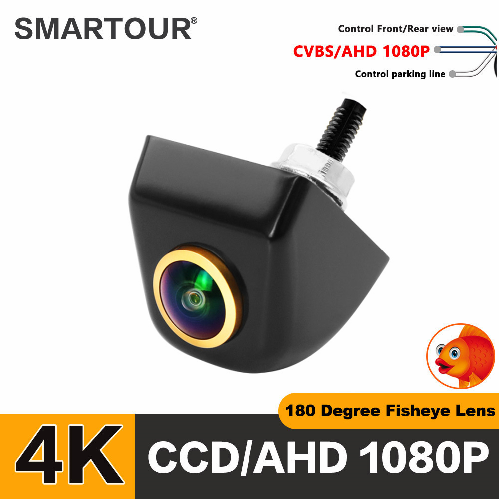 SMARTOUR AHD 1296*1080P 180 Degree CCD Fisheye Lens Starlight Night Vision Vehicle Front / Rear View Camera Car Reverse Camera