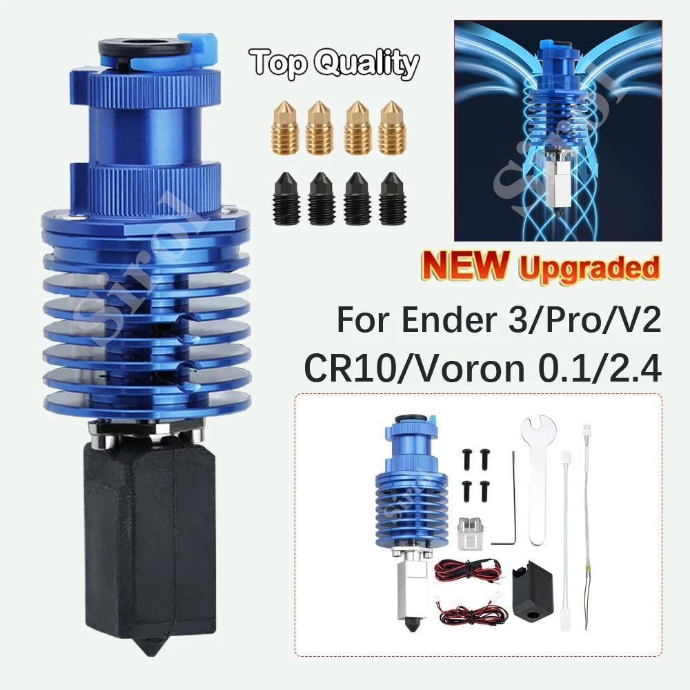 Zestaw Hotend V6 do Creality Ender 3/Ender 3 PRO/Ender 3 V2/CR10/VORON 2.4/Prusa Hi-End Extruder J-head TZ-V6 Hot End