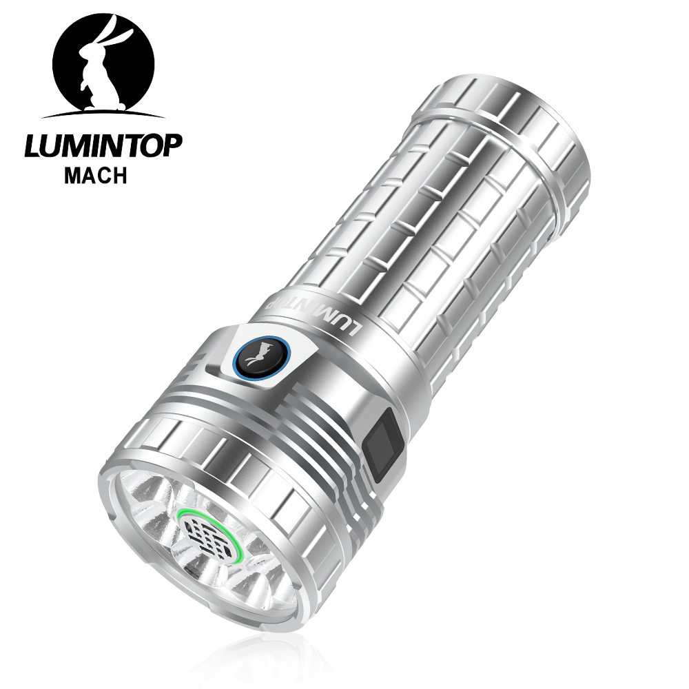 Lampe de poche LED EDC, Type USB C, lampe rechargeable, 46950 Li-ion, lanterne de Camping en plein air, 26000 Lumen, torche puissante, MACH V2.0