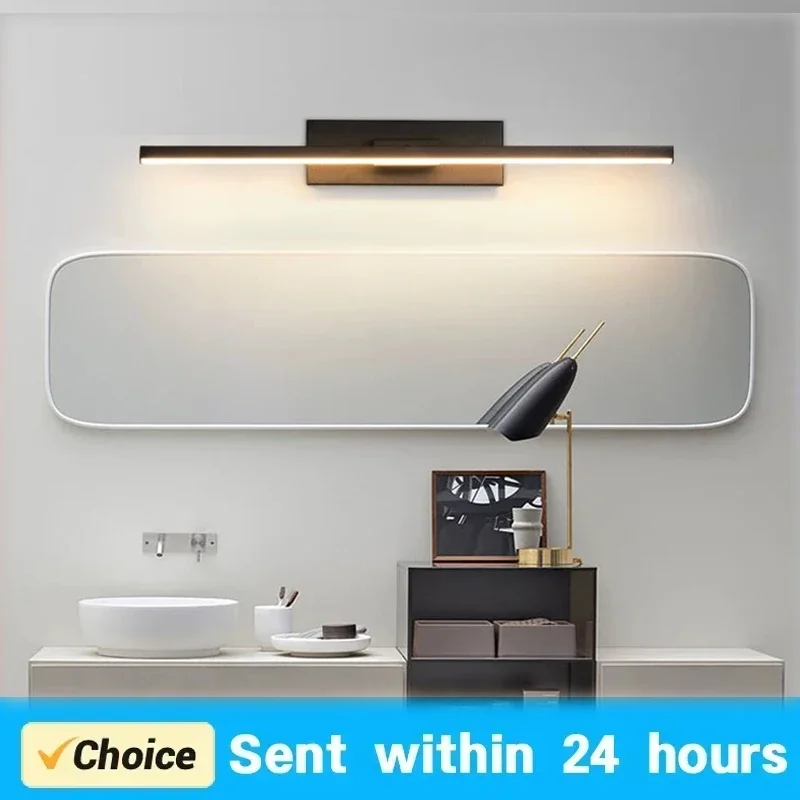 DINDALLED Modern Bathroom LED Mirror Light Vanity Wall Lamp for Makeup Modern Mirror Headlight Indoor Lighting Fixture