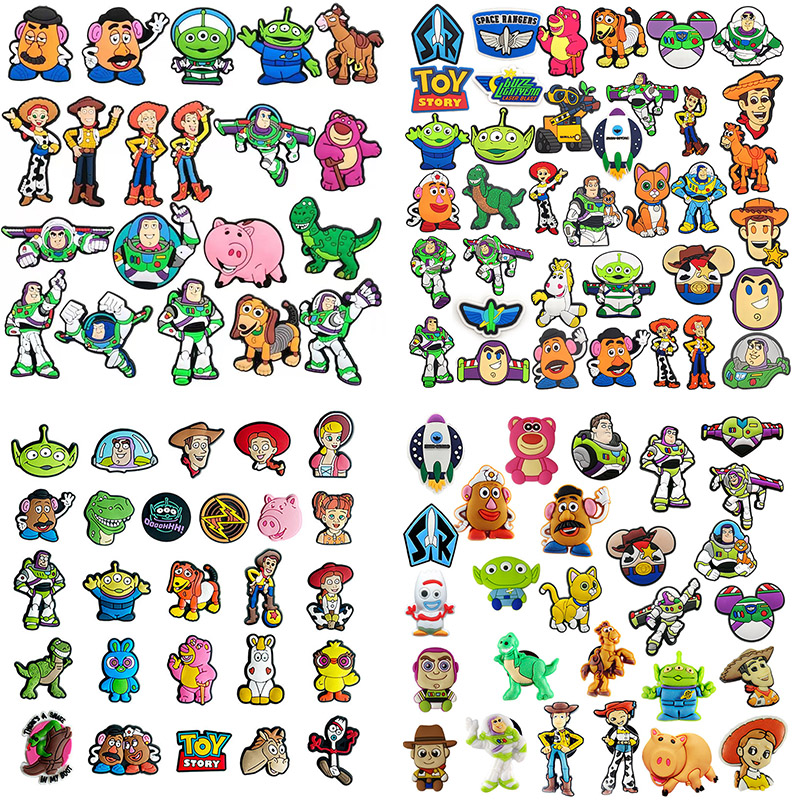 Ozdoby do butów Hot Toys Buzz Lightyear, 11-200 sztuk, do sandałów, akcesoria do dekoracji obuwia, przypinki do butów, świetny prezent dla kobiet i mężczyzn.