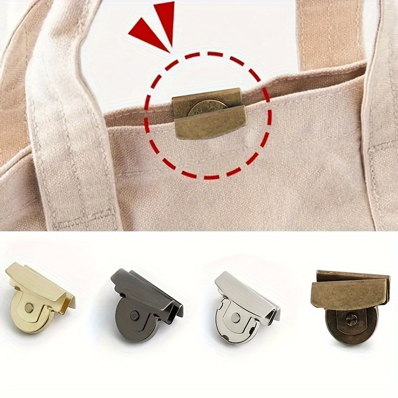 Accesorios a presión para bolso de 8 piezas, hebilla magnética, botón oculto a presión para bolso, botón sin costuras