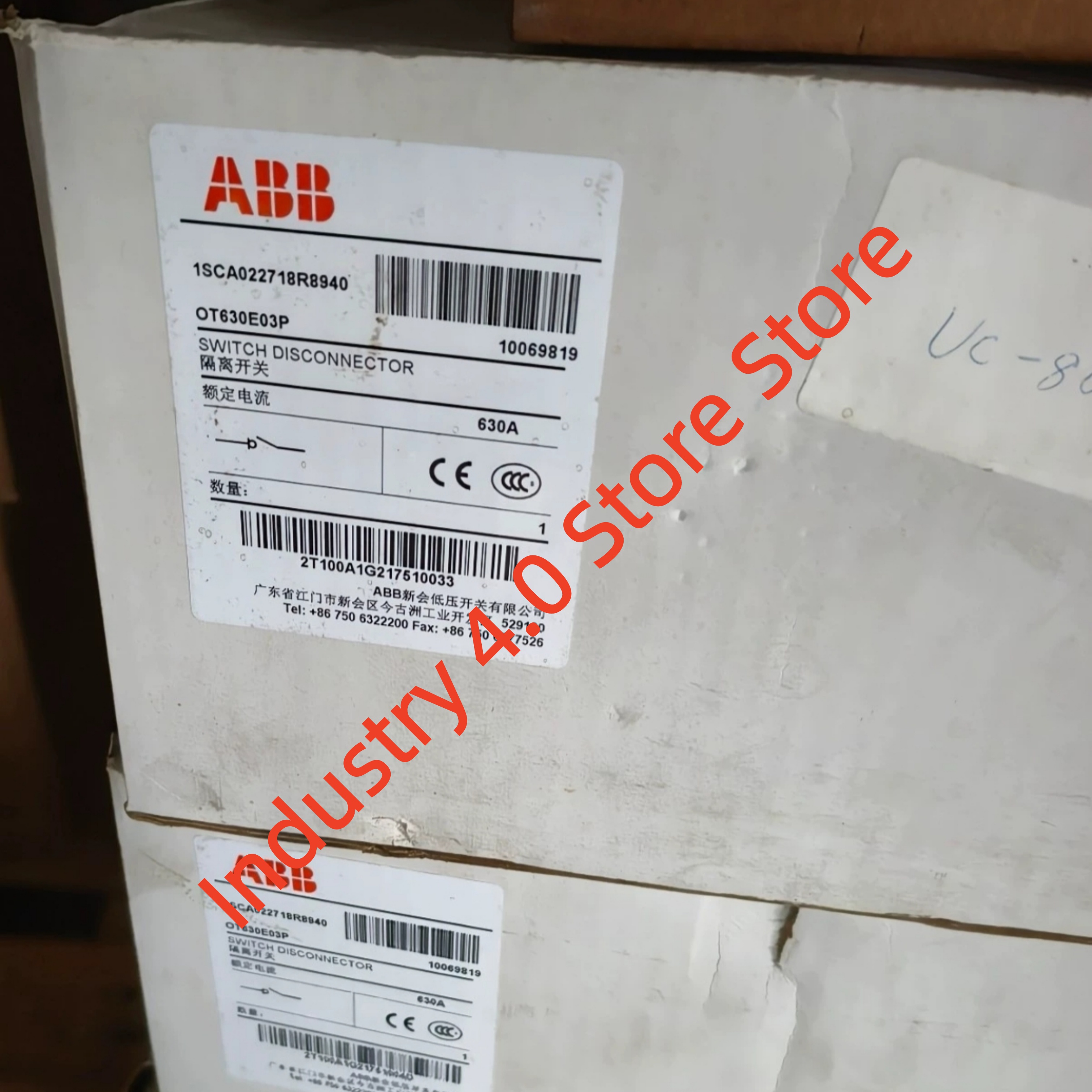 Nuevo interruptor aislante original OT630E04P 1SCA022719R2030