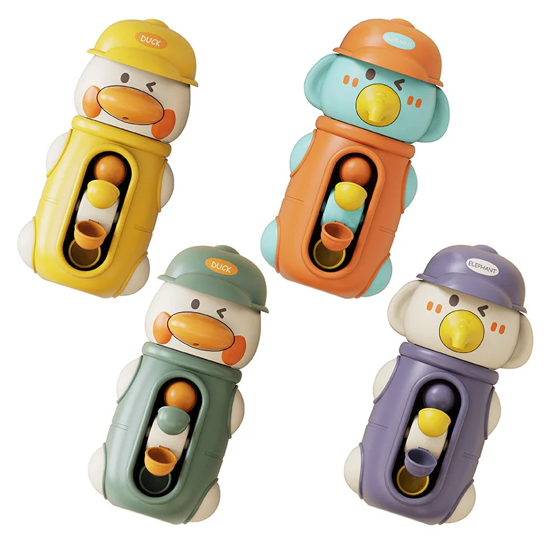 Simpatico anatra/elefante Baby Shower Giocattoli da bagno Bambini Giochi d'acqua Spinner con ventosa Giochi con ruota idraulica per il bagno dei bambini