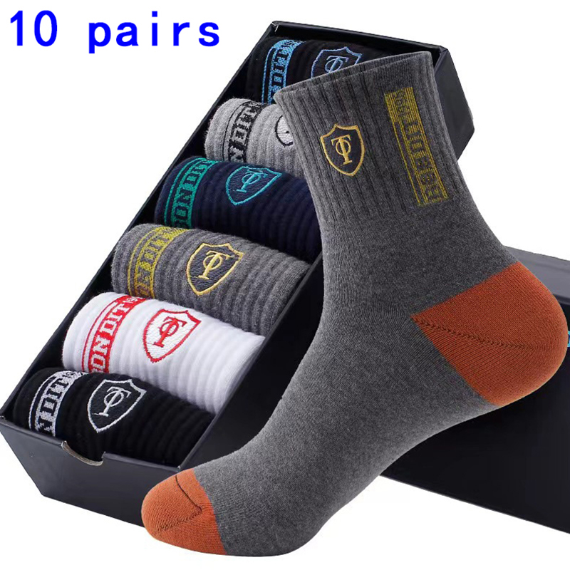 5 paires de chaussettes de sport pour hommes, pour les loisirs d'été, évacuant la transpiration, légères et respirantes, pour basket-ball, automne et hiver