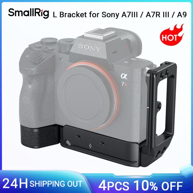 SmallRig A7M3 A7R3 L wspornik do Sony A7SIII A7III A7RIII A9 Arca-Swiss Standard L płyta montażowa w1/4"-20 gwintowane 2122