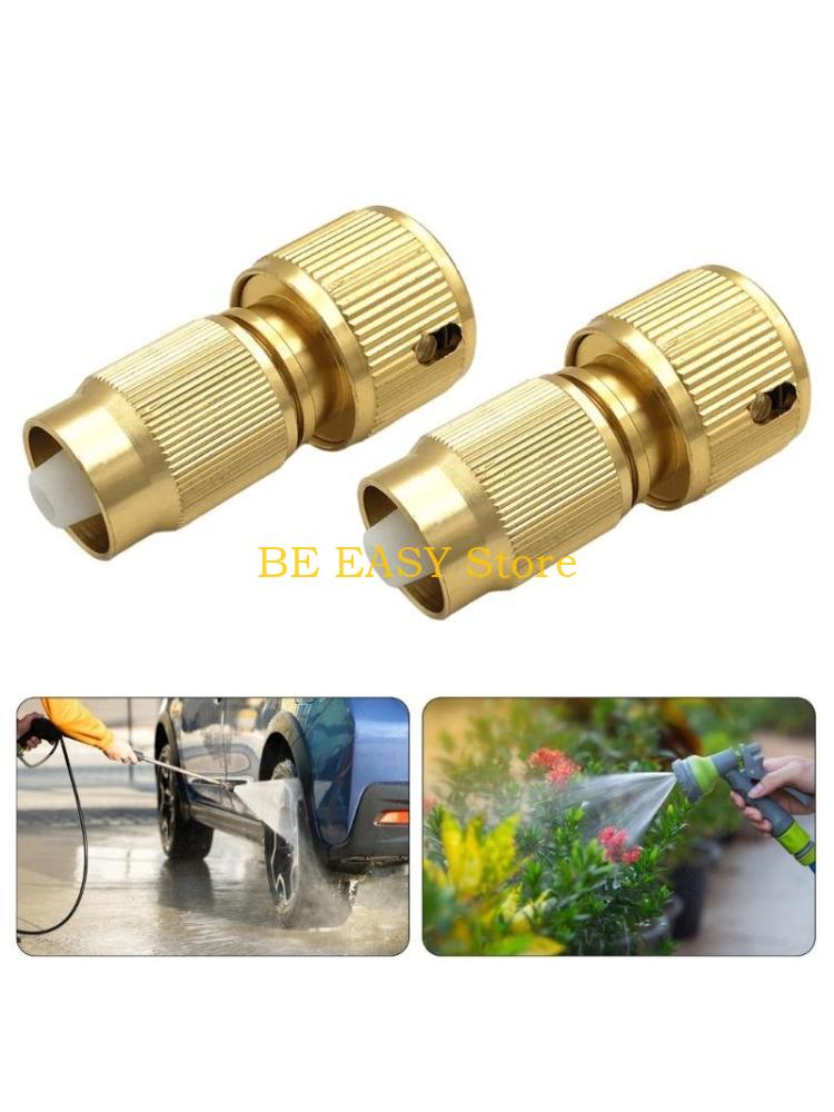 Adaptateur réparation tuyau d'eau extensible E28F, 2 pièces, connecteur tuyau d'arrosage, connecteur rapide, adaptateur