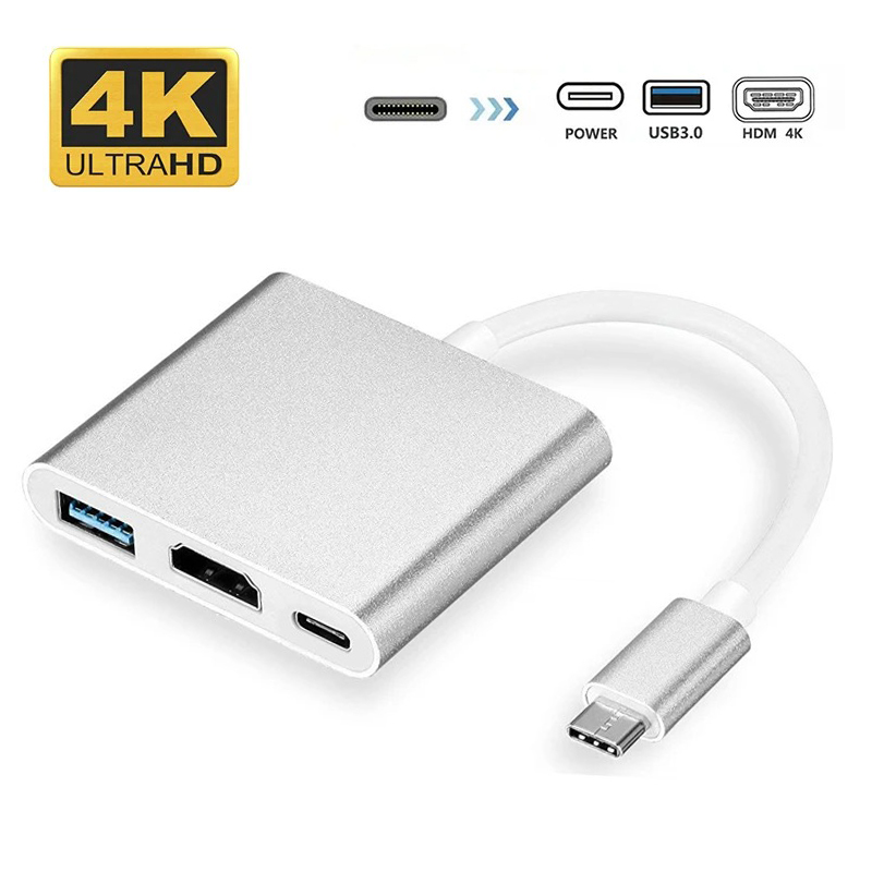 Hub USB C do stacji dokującej PD zgodnej z HDMI 4K USB 3.0 typu C do Macbooka iPada Huawei Xiaomi Samsung S20 Dex HDTV Projektor