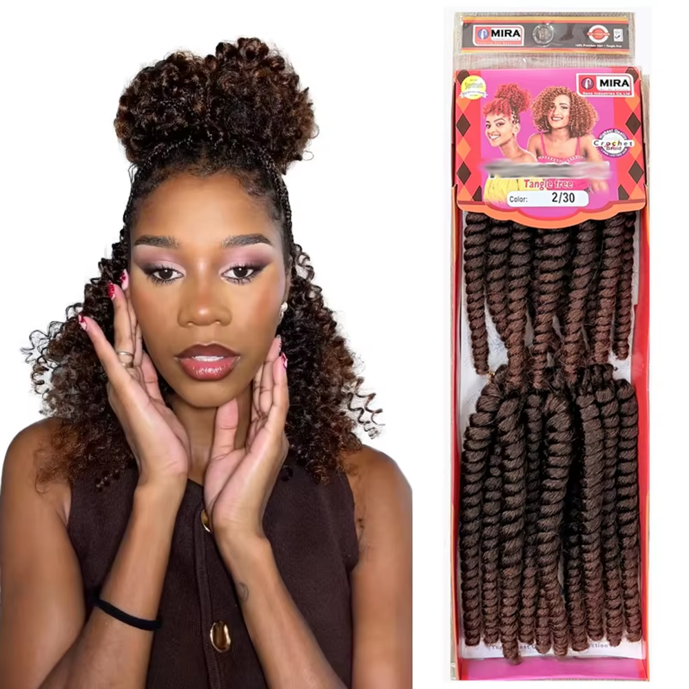 ผมถักเปียสปริงสั้น Havanna Curl Braids ขนาด 8 นิ้ว ทำจากเส้นใยสังเคราะห์ สำหรับถักโครเชต์  แบบถักเปียสำเร็จรูป  ต่อผมสำหรับผู้หญิง น้ำหนัก 235 กรัม/แพ็ค
