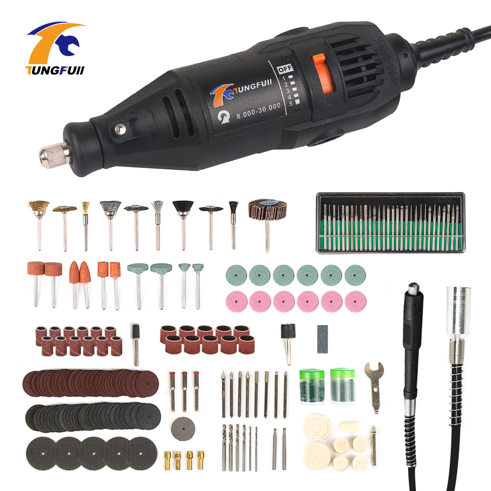 Perforadora eléctrica con grabador, Mini herramienta Dremel, taladro eléctrico Mini de 220V para herramientas rotativas con accesorios de herramientas eléctricas