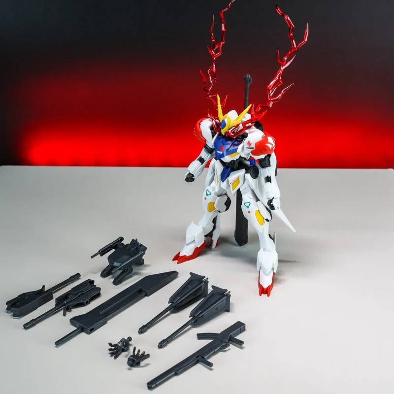 GK Iron-Blooded Orphans HG 1/144 Barbatos Lupus Mech Assembly Model Kit Action Figure Boy Puzzle Toy Gift Desktop Ornament Doll