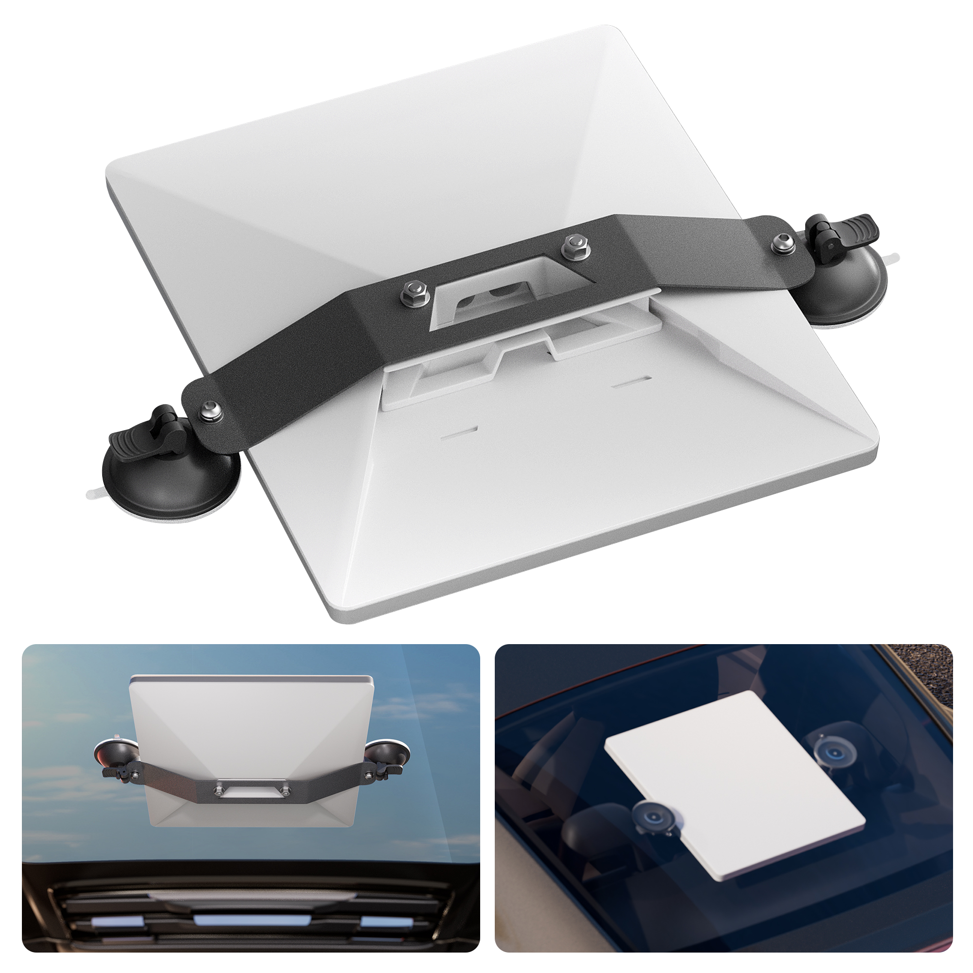 Connecteur universel pour Starlink Mini support à ventouse Kit de montage de voiture Portable Compatible avec Starlink Mini support Original