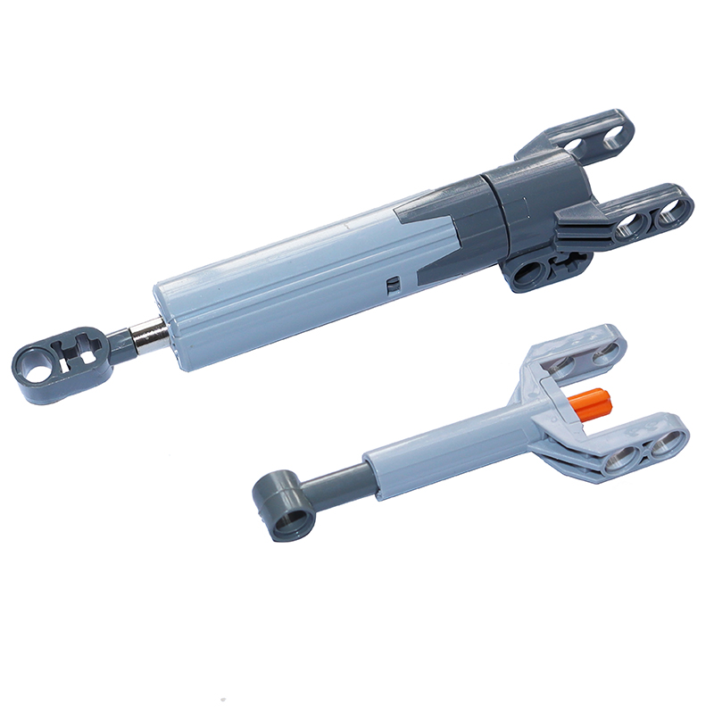 Techniczny popychacz siłownika liniowego dynamiczny drążek teleskopowy podnośnik śrubowy 61927 61904 92693 MOC klocki do budowy części DIY BrickToys