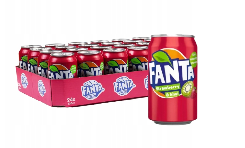 Fanta Truskawka Kiwi 330ml puszka 24szt