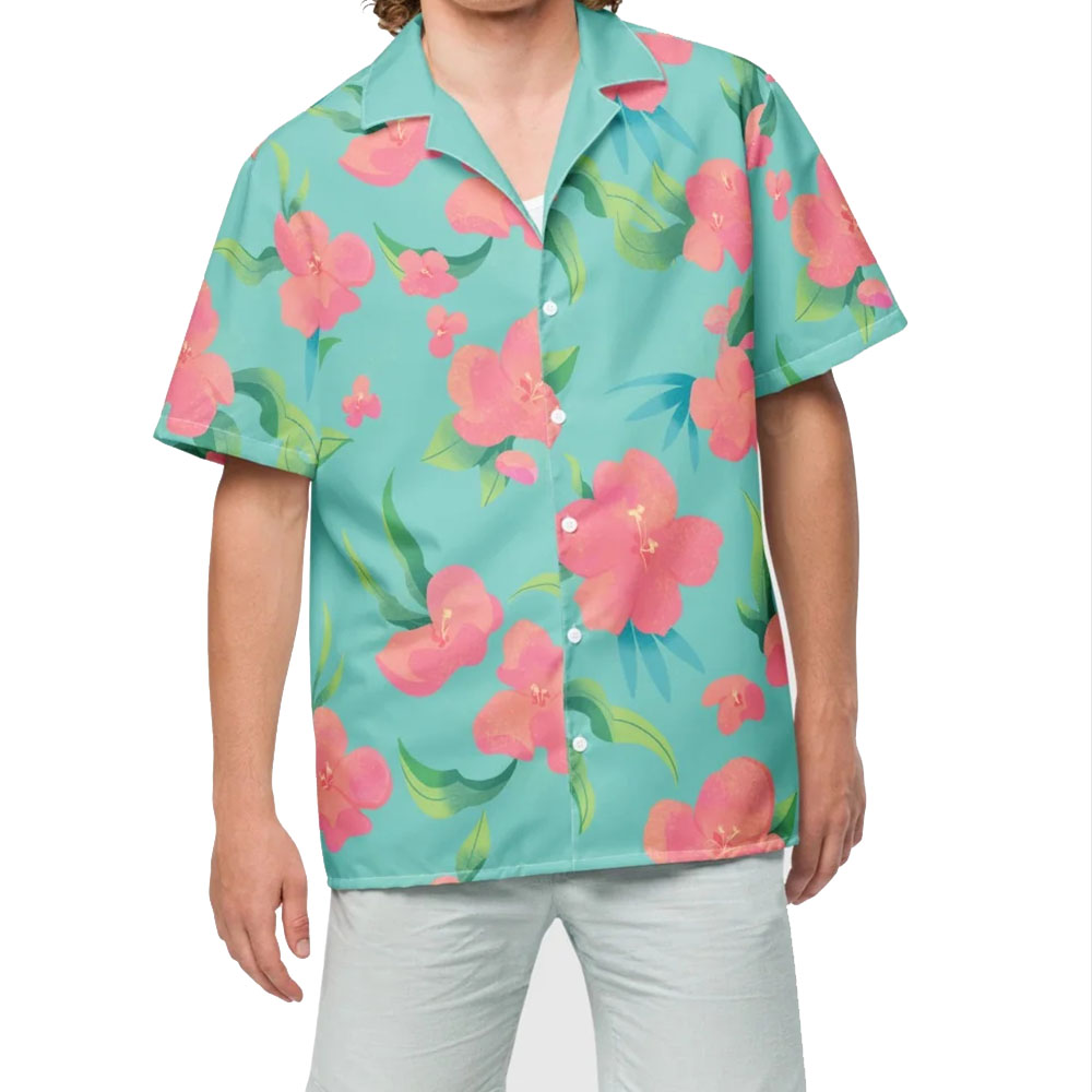 KPop Demon Hunters Abby Saja Boys Button Up Shirt Short Sleeve 3D Print Shirts Men's Beach Hawaiian Island Style Retro Casual