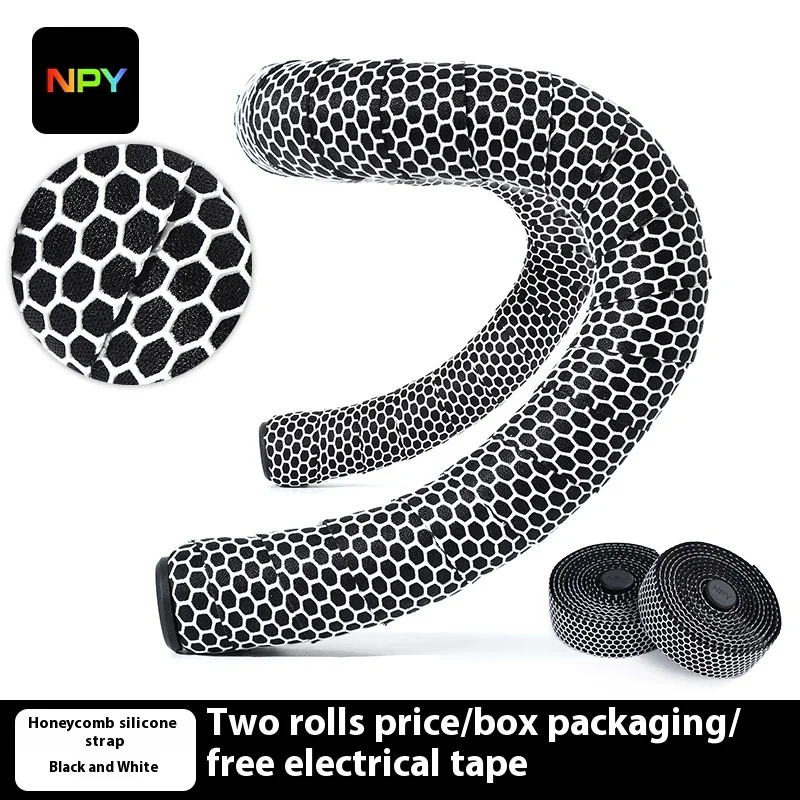 NPY  Bike Handlebar Tapes Anti-slip Cotton Cycling Tape Shock-absorbing Sweatabsorbing Bicycle Handle Straps Cycling Equipment