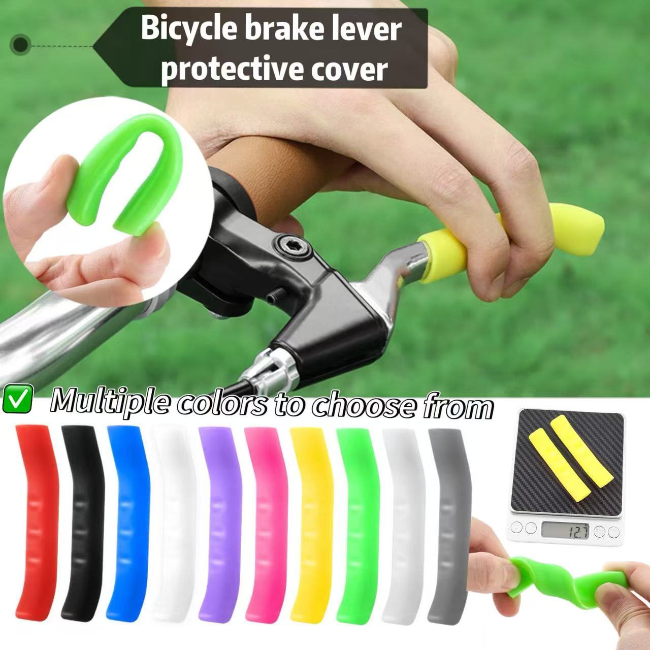 Silikonowa osłona dźwigni hamulca rowerowego, do rowerów górskich, typu fixed gear, szosowych i składanych, ochraniacz na hamulce ręczne.
