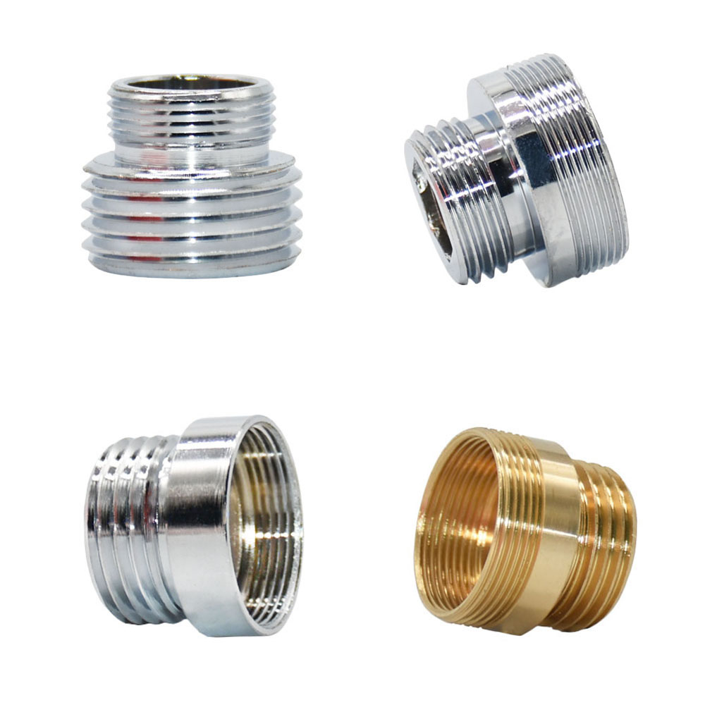 Latón 1/2 x M16 M18 M20 M22 M24 M28 conector de rosca juntas de grifo de plata accesorio purificador de agua adaptador de grifo de agua de cocina