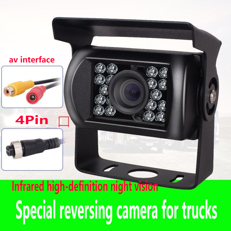 Cámara CCD HD para Automóviles y Camiones, para Autobuses Escolares, Remolques, Camionetas, Autocaravanas, Visión Trasera con Infrarrojos IR de 24V