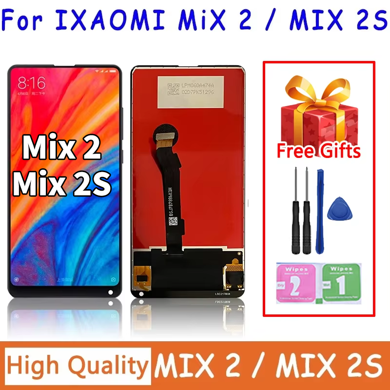 5,99 Zoll OEM-Touchscreen-Digitizer-Ersatz für Xiaomi Mi Mix 2 2s Mix2 Mix2s mit Rahmen