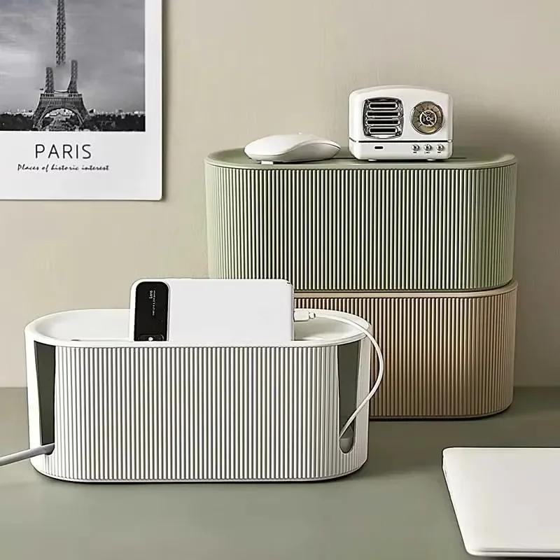 Nordic Plug Board Opbergdoos Kabel Draad Organizer Case Power Strip Wire Case Oplader Socket Desktop Organizer Lijn Opbergdoos