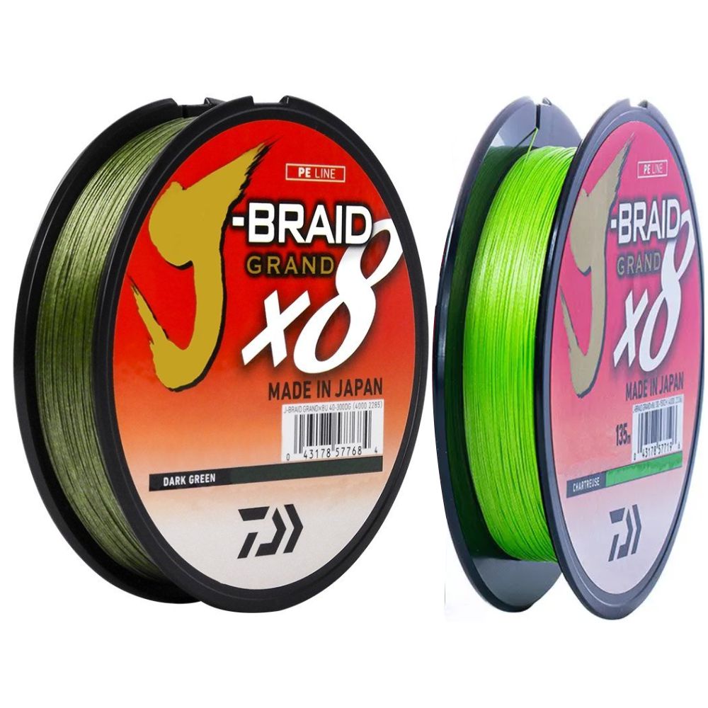 Daiwa J-Vlecht Grand X8 20lb 0,23Mm 135M Multifilament Lijn