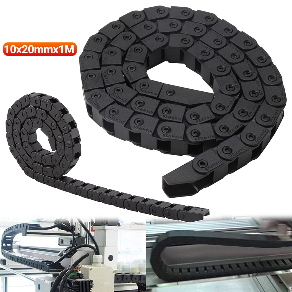 Kabel Penarik Nilon Rantai Kawat Pelindung Pembawa CNC R28 10*20MM 1M