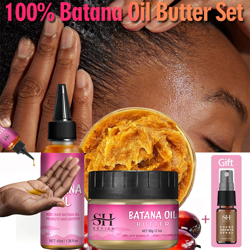Huile de Batana naturelle 100% Pure pour la croissance des cheveux, masque capillaire au beurre de l'Honduras, traitement de perte de cheveux pour hommes et femmes noirs