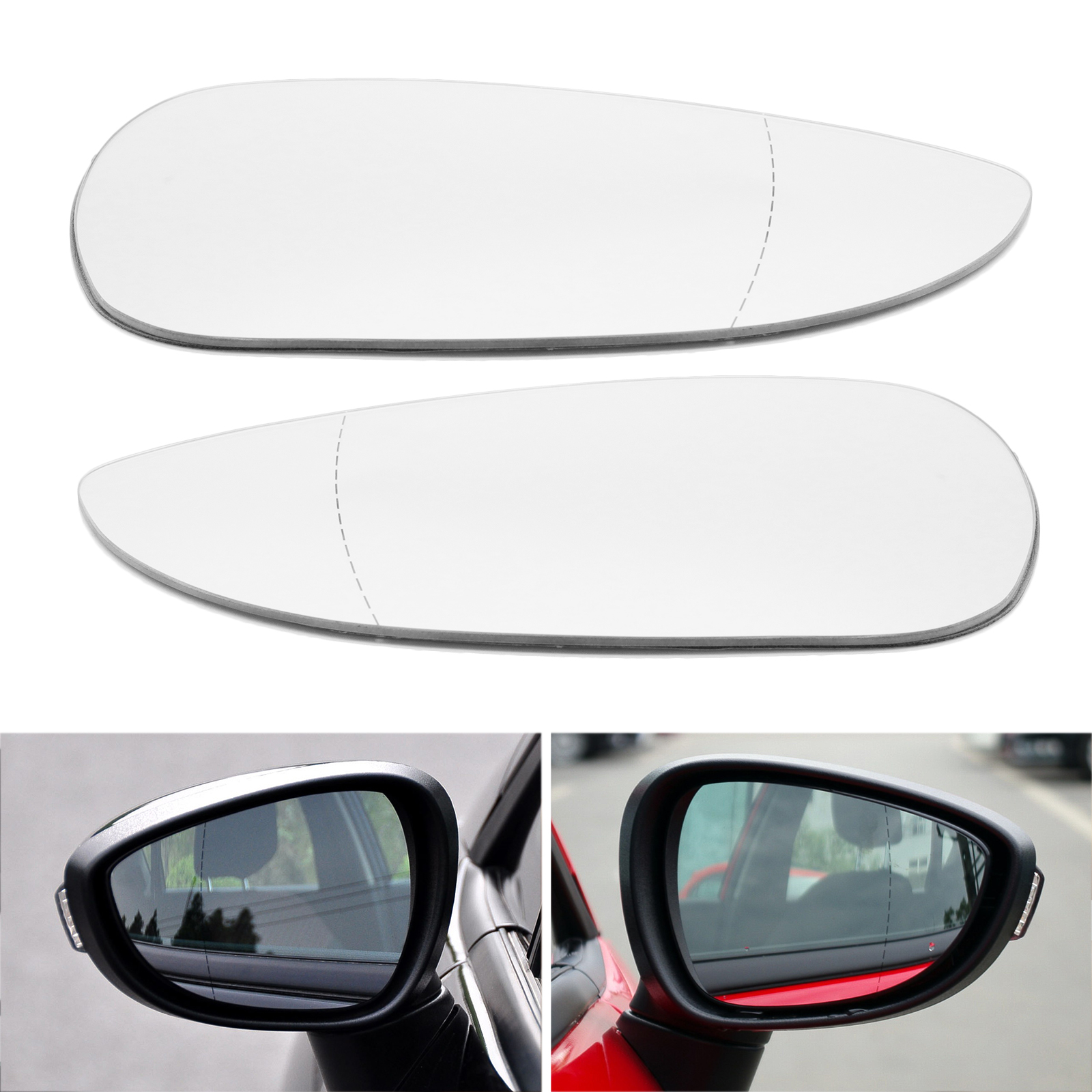 Lusterko wsteczne bez płyty Lusterko wsteczne do Ford Fiesta MK7 2008 2009 2010 2012 2013-2017 B-Max 2012+