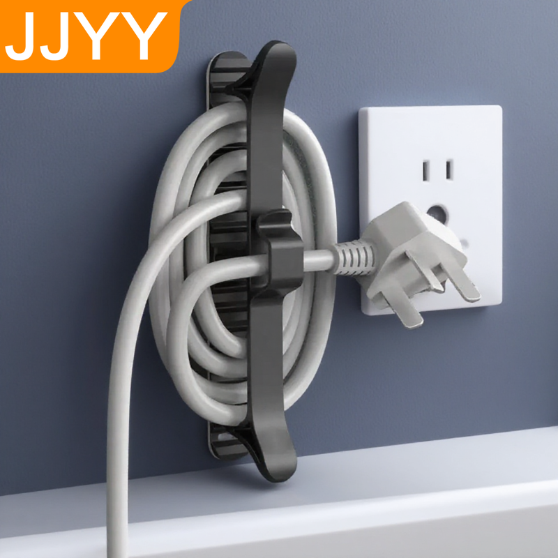 Organizador de cables de cocina, sistema de gestión de cables, solución de almacenamiento de enchufes para encimera, soporte para cables limpio y ordenado