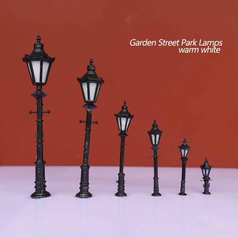 3 шт. Модель фонаря Ho N O Scale 3v Lamppost Lamps Модель сада Уличный парк Лампы Поезда Железнодорожный парк Макет без источника питания