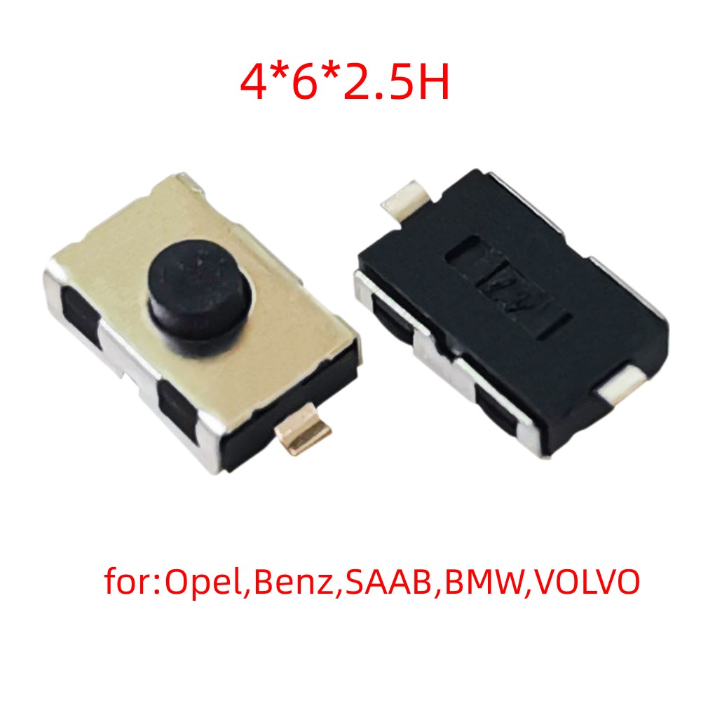 Keychannel 10/20/50/100 Uds botón remoto 4*6*2,5 H botón de llave de coche para Opel Benz BMW VOLVO SAAB Peugeot Citroen botón de repuesto