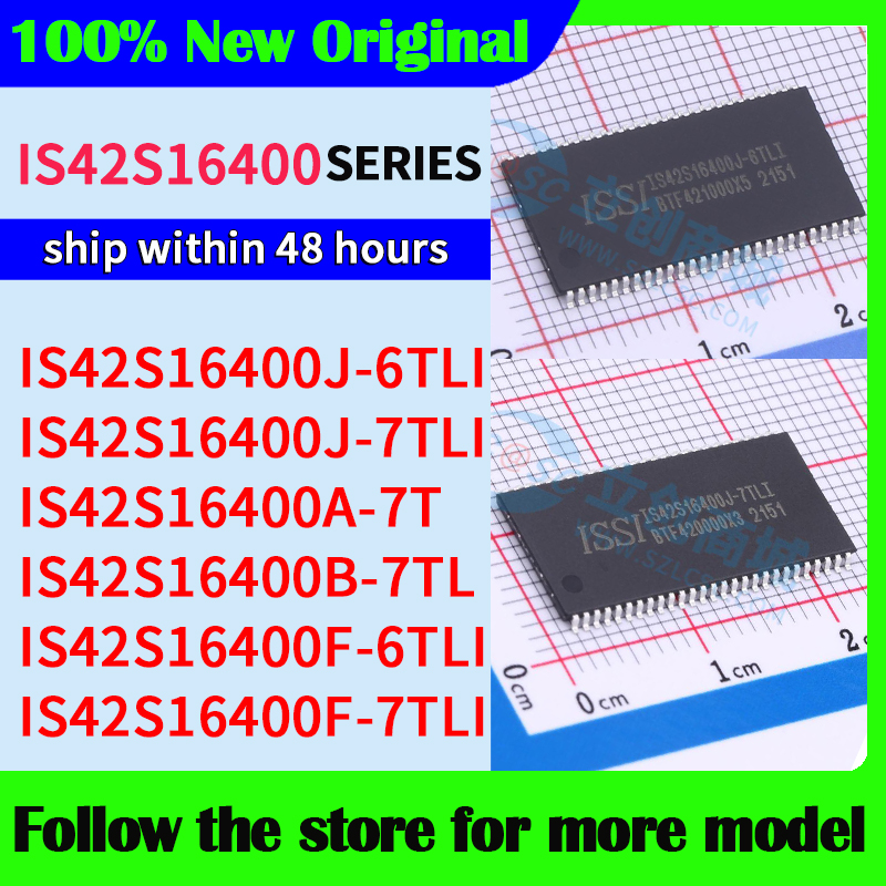 IS42S16400J-6TLI IS42S16400J-7TLI IS42S16400A-7T IS42S16400B-7TL IS42S16400F-6TLI IS42S16400F-7TLI Alta calidad Nuevo