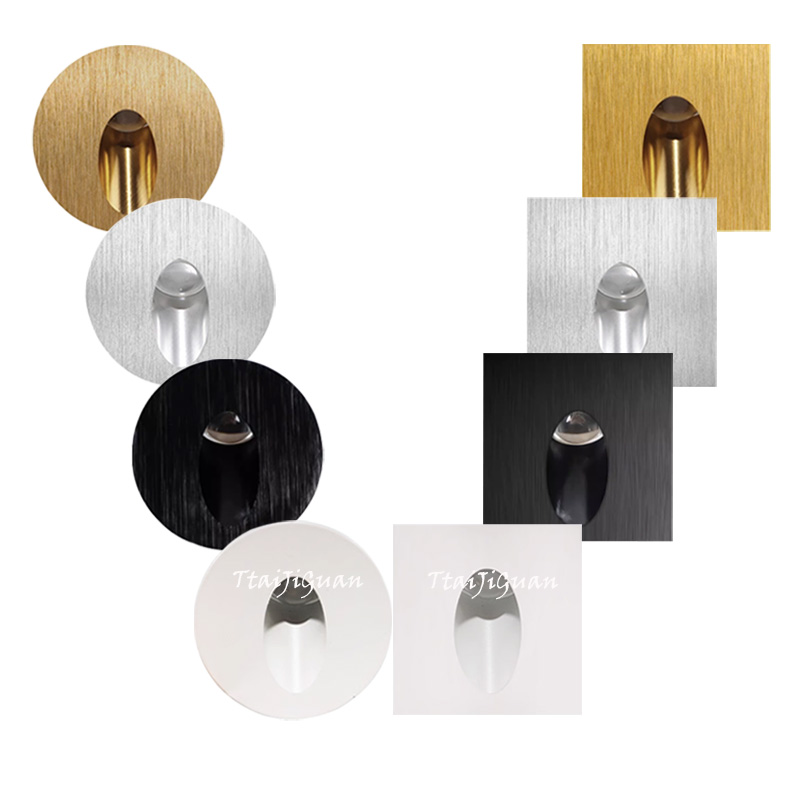 Recessed Led Wall Lamp 1W 3W Stair Case Lights AC85-265V Step Lamp Corridor Lighting Indoor Wall Footlight DC12V