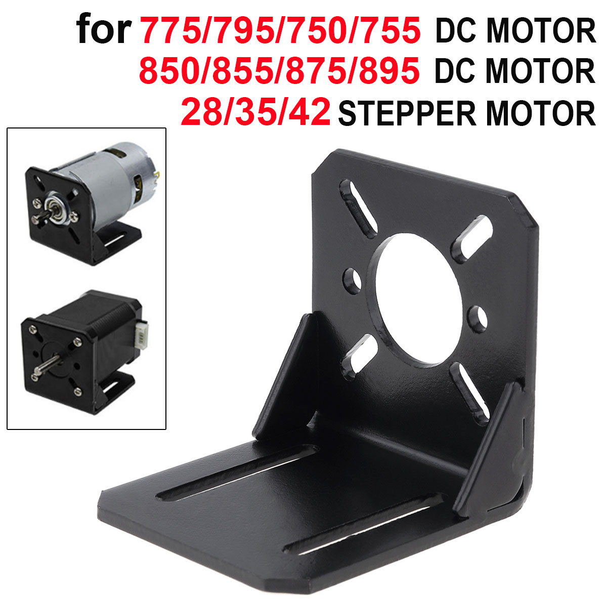 775 Gắn Xe Máy Giá Đỡ Đa Năng Thẳng Plat Sửa Gắn Cho 750/755/775/795/895 Động Cơ DC 28/35/42 Động Cơ Bước