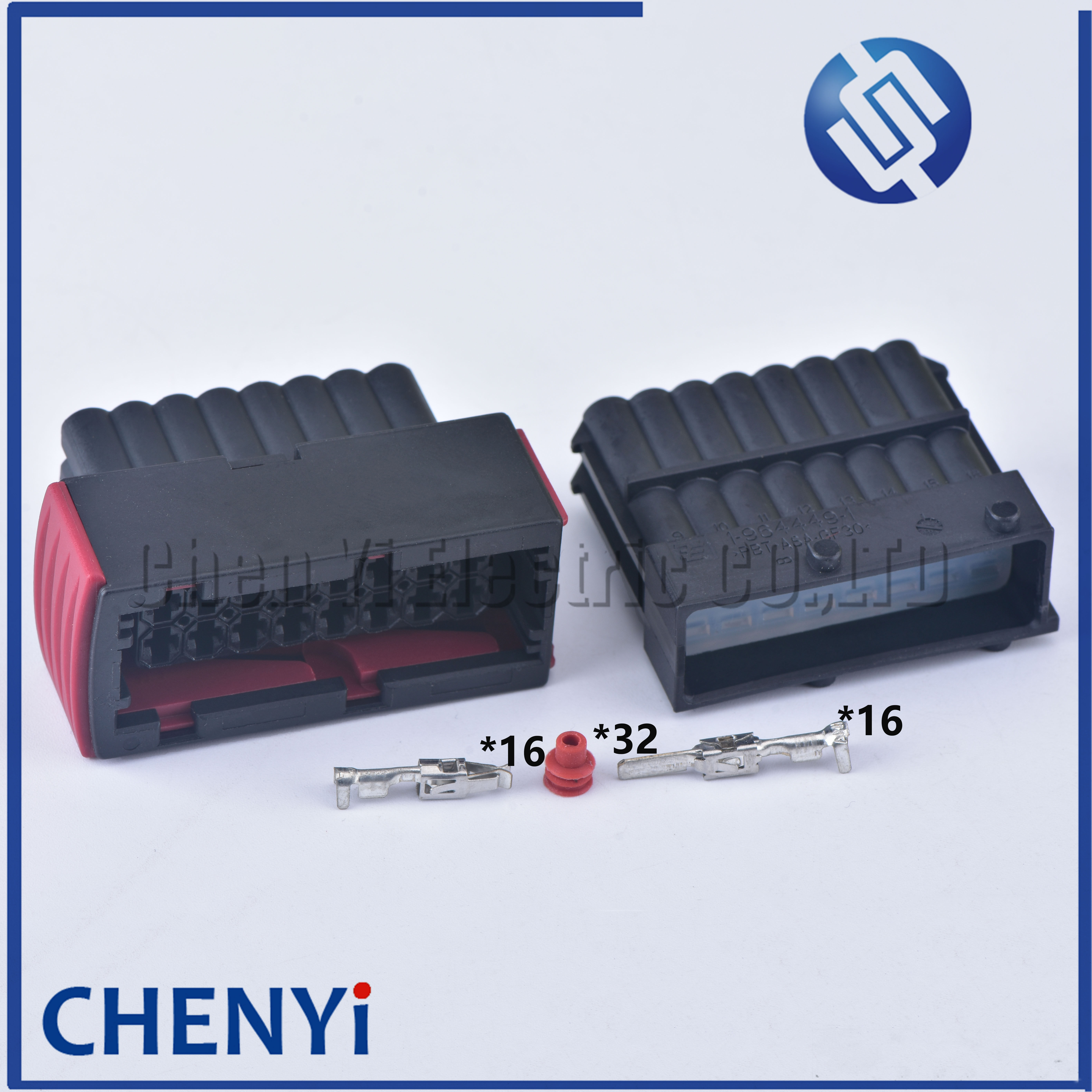 Conector impermeable de 16 pines, adaptador de conector de repuesto ECU, conectores de cable eléctrico hembra 1- 967242 -1 1- 965427 -1
