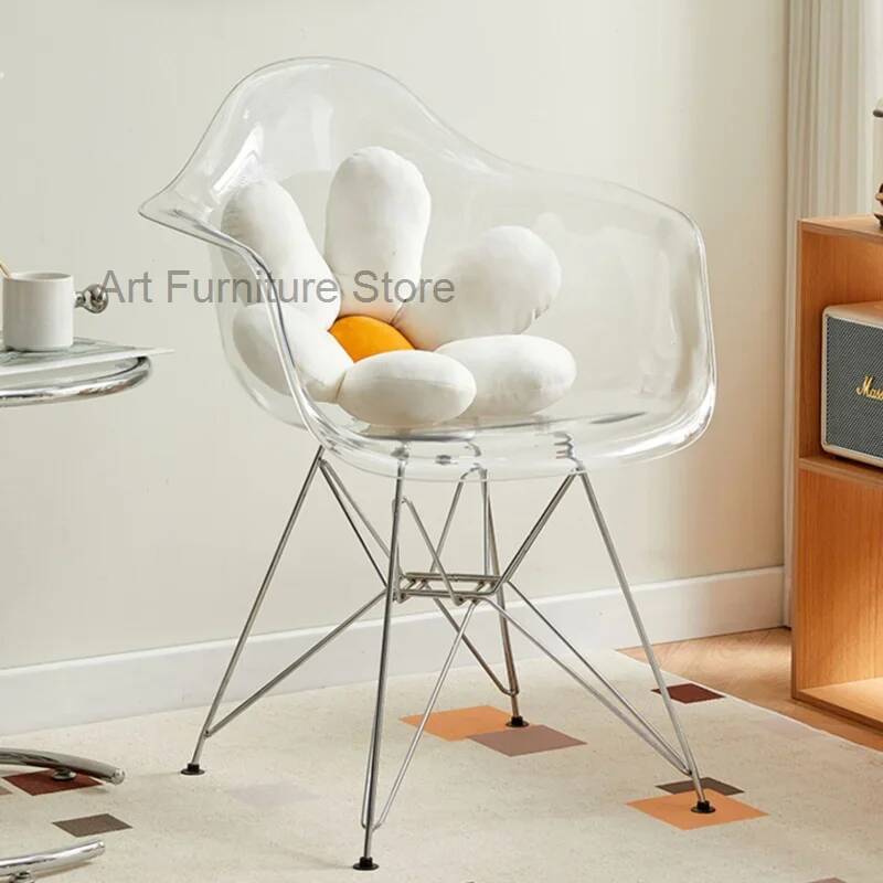 Nordic Moderne Esszimmerstühle Ultraleicht Armlehne Einzigartige Transparente Stühle Nette Warten Dine Fauteuil Salon Haushalts Essentials