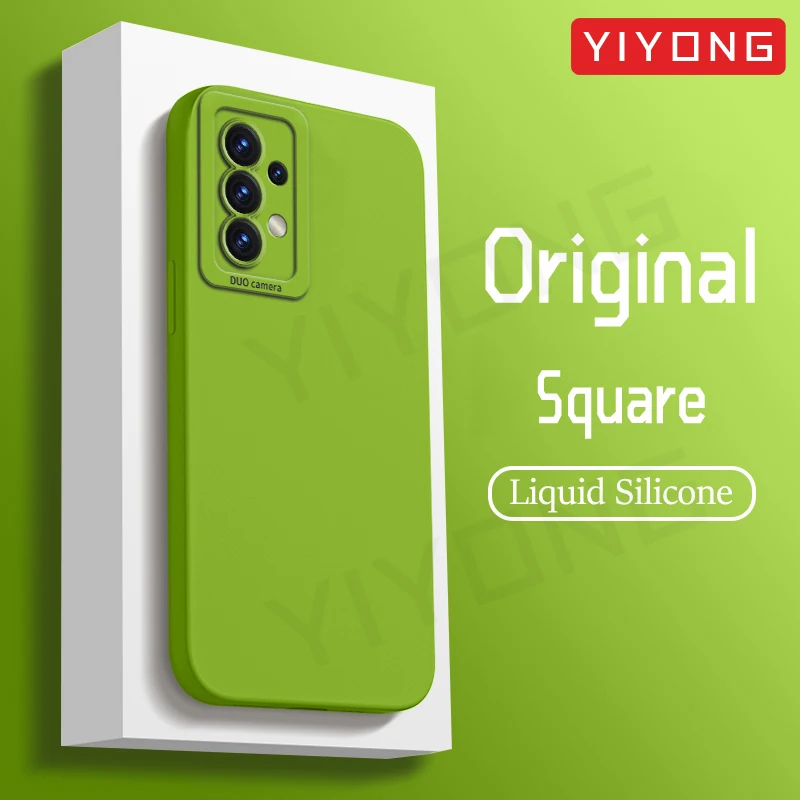 A52 A53 funda YIYONG Original de silicona líquida suave para Samsung Galaxy A52 s A52s A55 A54 A56 5G A 52 53 54 55 fundas de teléfono