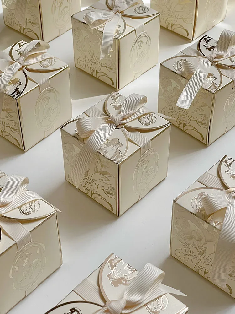 Tulpen Bloem Bonbondoos Cadeau Kartonnen Dozen Geschenkverpakking Kleine Geschenkdoos Voor Bruiloft Verjaardag Babyshower Feest Versieren