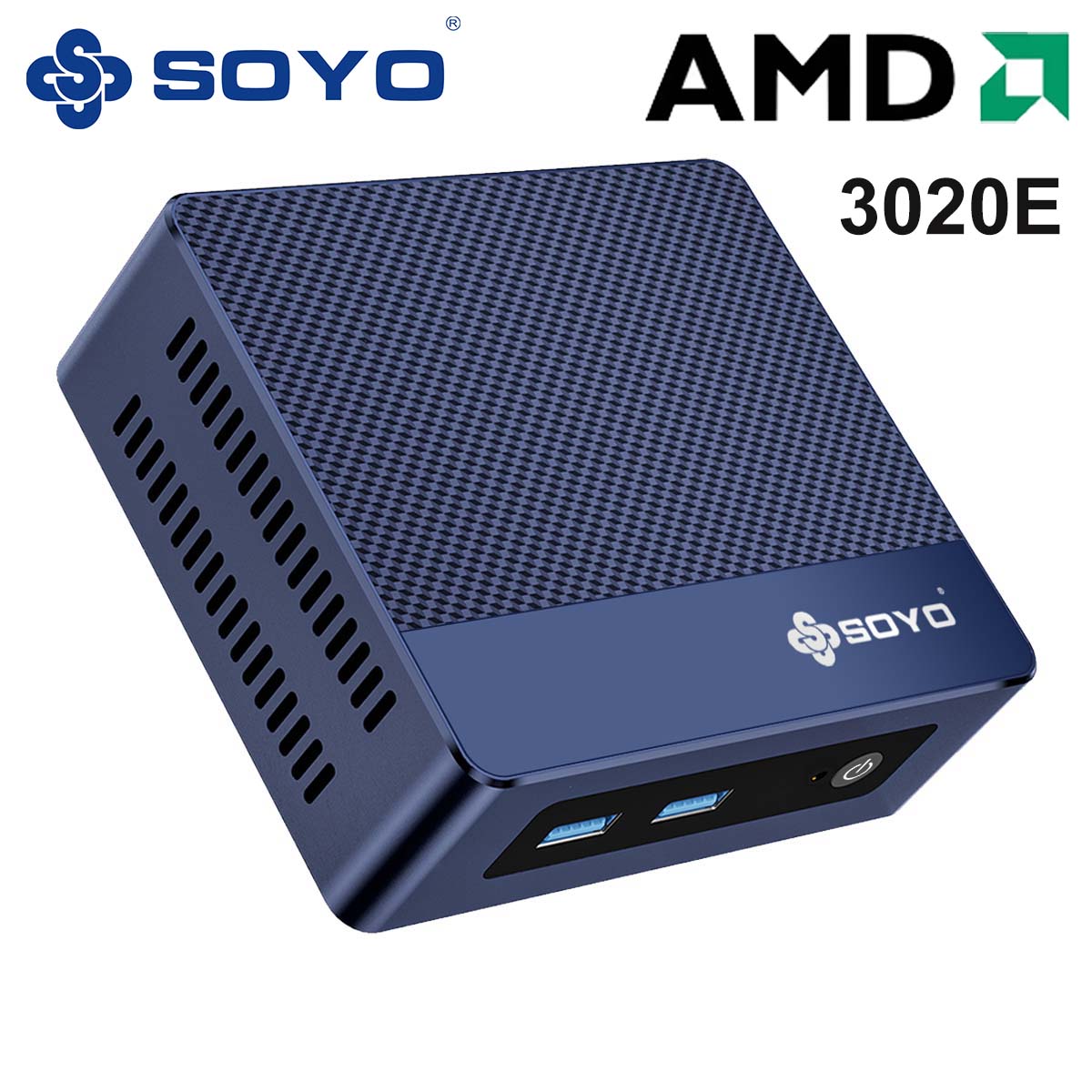 SOYO M4 Mini PC AMD 3020E 8GB RAM, 256GBSSD Beat N4020, Up to 2.6GHz Windows 11Pro - Compact & Ideal for Home, Business & Gaming