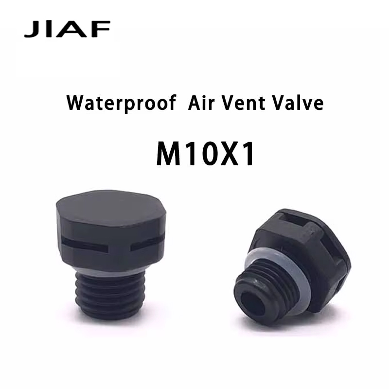 10 peças m10 parafuso de válvula de ventilação de ar à prova d'água de nylon m10 * 1 m10 * 1.5 em plugue de ventilação protetor E-PTFE válvula de ventilação de respiro de plástico