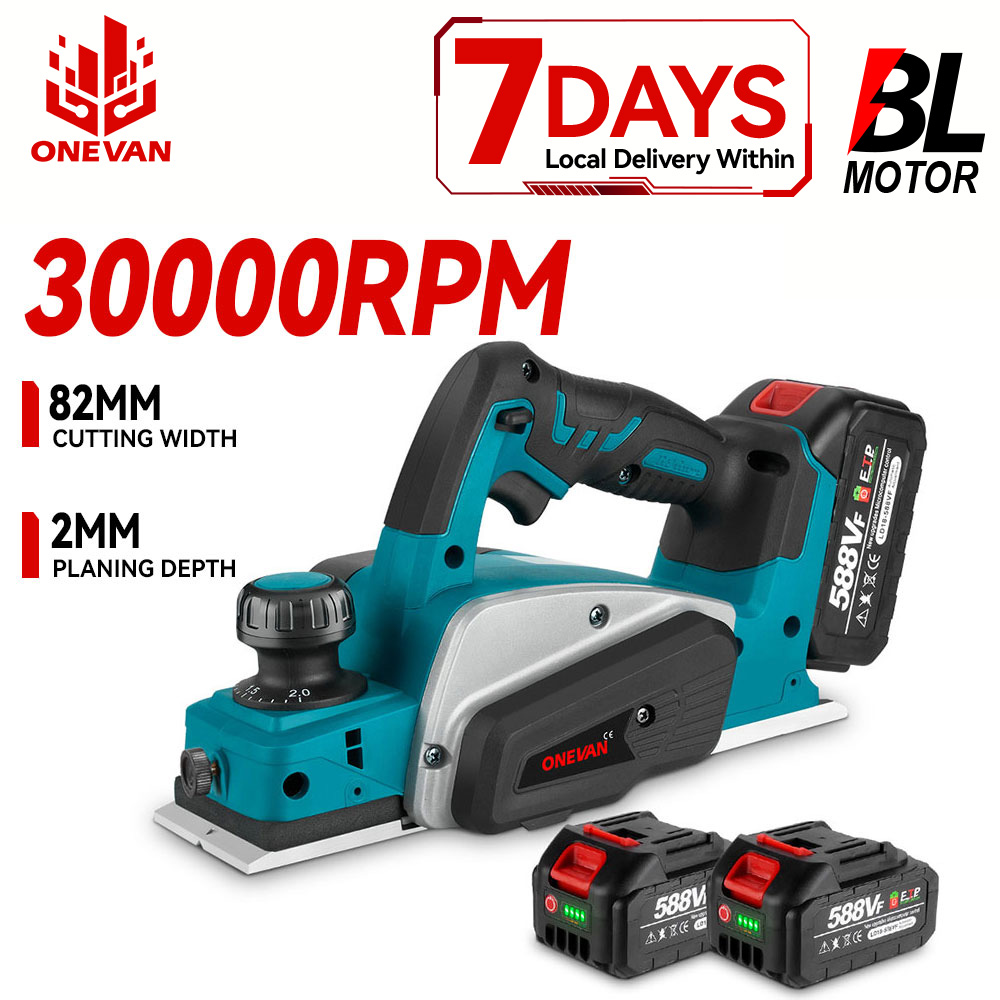 ONEVAN 82 MILLIMETRI 30000RPM Brushless Pialla Elettrica Cordless Router Trimmer Levigatura del Legno Taglio Utensili Elettrici Per Makita Batteria Spille