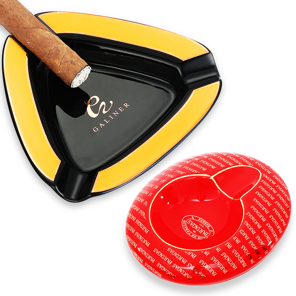 GALINER-Cenicero de cerámica para cigarros, herramienta portátil para el hogar, bandeja para cenizas para fumar, ceniceros de viaje para interiores