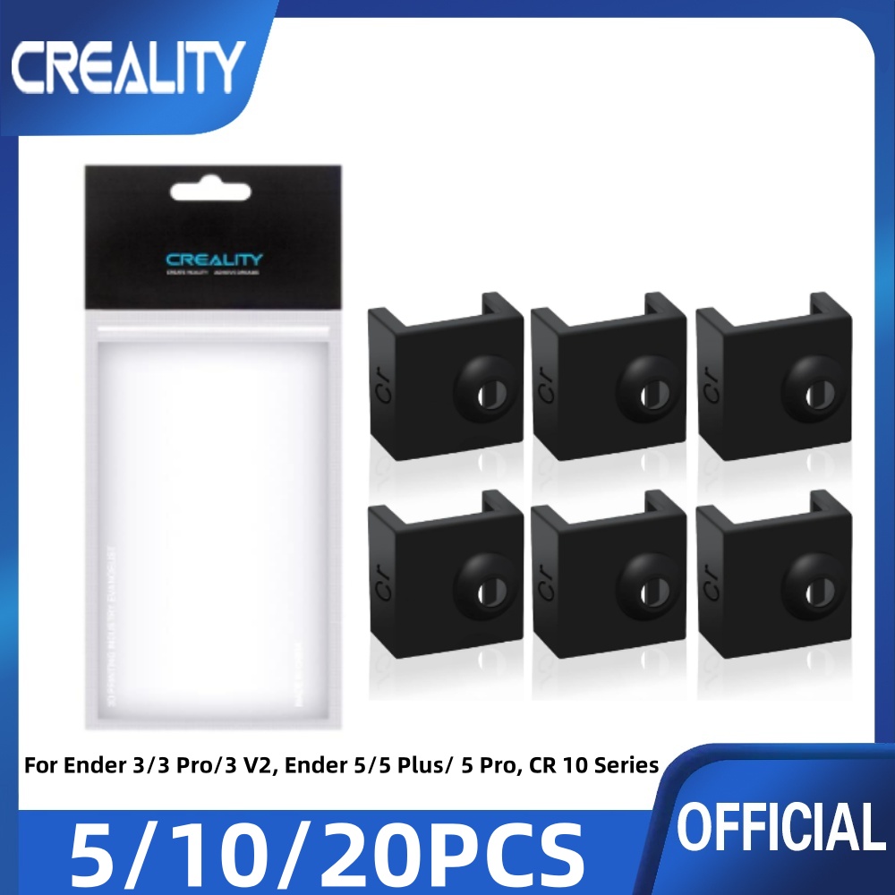 5/10/20 sztuk drukarki 3D Hotend silikonowa osłona bloku grzejnego silikonowa do Ender 3/Ender 3 Pro/Ender 3 V2/Ender 5 Pro/CR-10