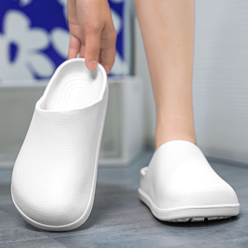Litfun, nuevas zapatillas tipo zuecos EVA para hombre, sandalias de playa antideslizantes de suela suave a la moda, zapatos de jardín impermeables para verano, chanclas acogedoras para casa
