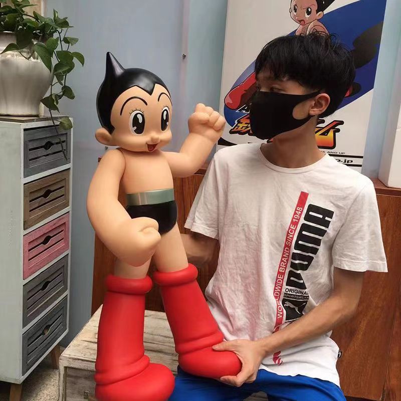 Nowy 40CM duży Anime AstroBoy Mighty Atom Tetsuwan Atom ruchome pcv figurki statua zabawki do kolekcjonowania prezenty świąteczne