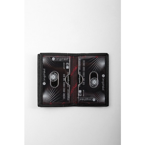 Dompet Kartu Hitam Kulit 2305T